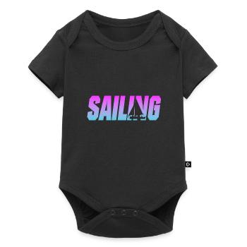 sailing - Baby Premium Kurzarmbody - Schwarz - Vorne