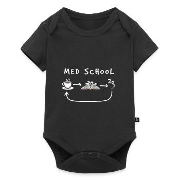Étudiant en médecine - Body à manches courtes Premium Bébé - noir - Devant