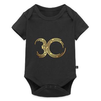 30e anniversaire - Body à manches courtes Premium Bébé - noir - Devant