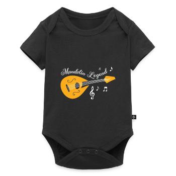 Mandolin Legend Joueur de mandoline Musicien - Body à manches courtes Premium Bébé - noir - Devant