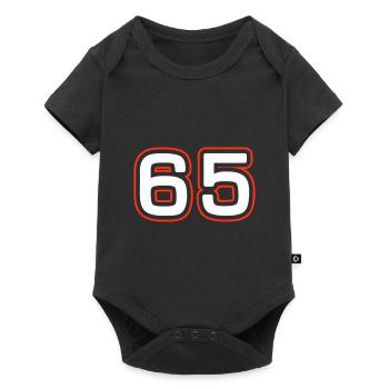 Symbole numérique 65 - Body à manches courtes Premium Bébé - noir - Devant