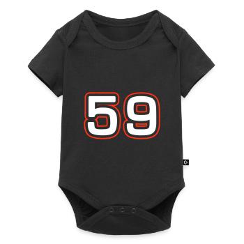 Symbole numérique 59 - Body à manches courtes Premium Bébé - noir - Devant