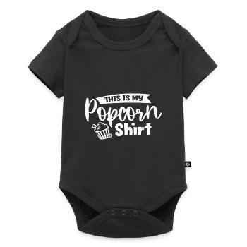 Popcorn Manger Drôle de Maïs - Body à manches courtes Premium Bébé - noir - Devant