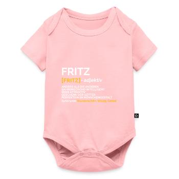 Fritz - Baby Premium Kurzarmbody - Rosa - Vorne