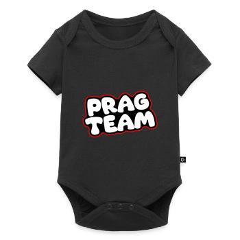 Prag Team - Baby Premium Kurzarmbody - Schwarz - Vorne