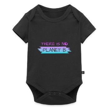 THERE IS NO PLANET B - Baby Premium Kurzarmbody - Schwarz - Vorne