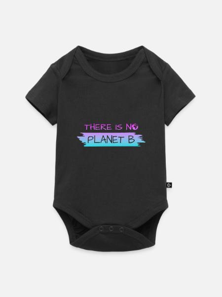 THERE IS NO PLANET B - Baby Premium Kurzarmbody - Schwarz