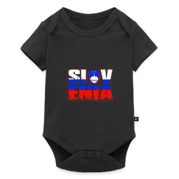 Slovenia - Baby Premium short-sleeve bodysuit - black - Front