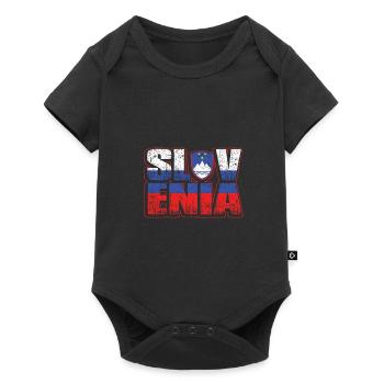 Slovénie - Body à manches courtes Premium Bébé - noir - Devant