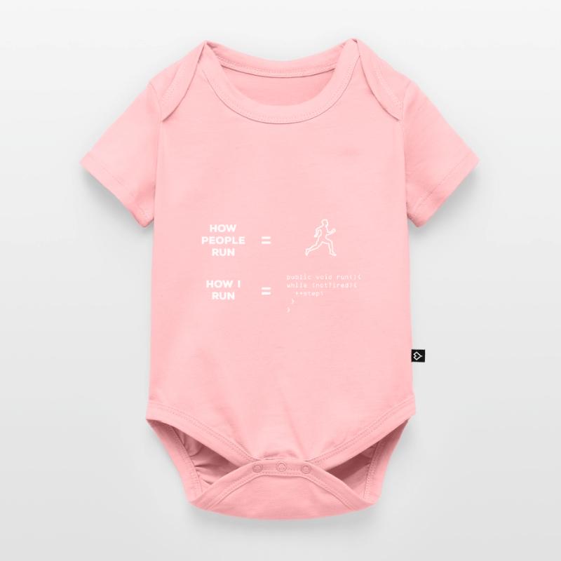 Software developer runner Baby Premium short-sleeve bodysuit