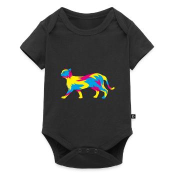 LGBT Cat Pan Pride Month Gift Pansexual - Baby Premium short-sleeve bodysuit - black - Front