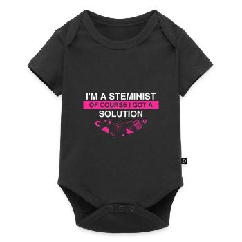 Professeur Steminist Designs for Equality Stem - Body à manches courtes Premium Bébé - noir - Devant