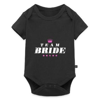 Team Bride Wedding Quote - Baby Premium short-sleeve bodysuit - black - Front