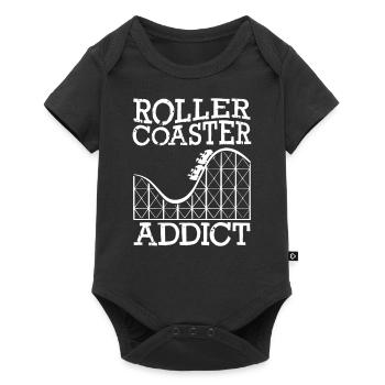 Roller Coaster Addict - Baby Premium short-sleeve bodysuit - black - Front