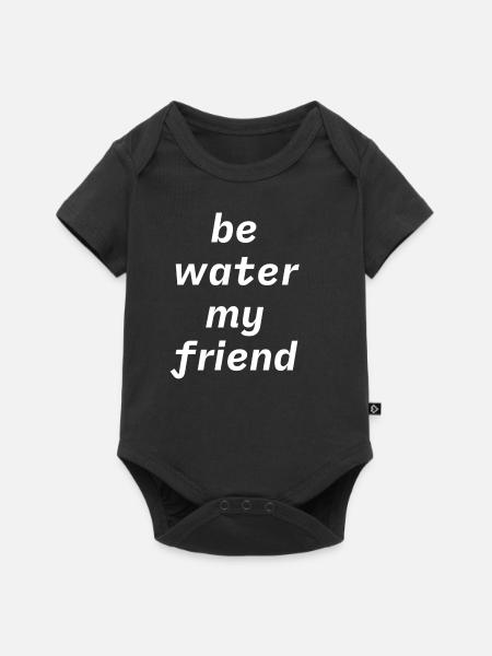 Be water - Baby Premium Kurzarmbody - Schwarz