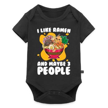 Chats Ramen Bowl Japon cadeau Anime Ramen - Body à manches courtes Premium Bébé - noir - Devant