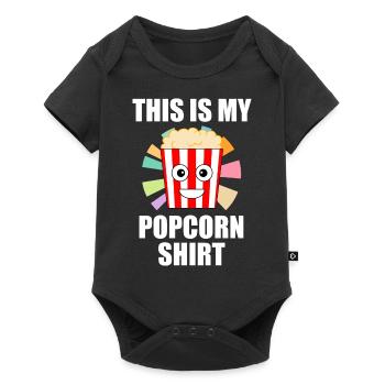 Popcorn Designs Citation drôle Popcorn Chef - Body à manches courtes Premium Bébé - noir - Devant