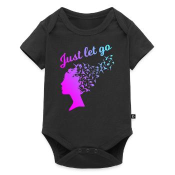 Just let Go - Les oiseaux s’envolent de leur tête - Body à manches courtes Premium Bébé - noir - Devant