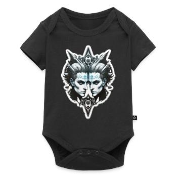 gemeaux homme à homme - Body à manches courtes Premium Bébé - noir - Devant