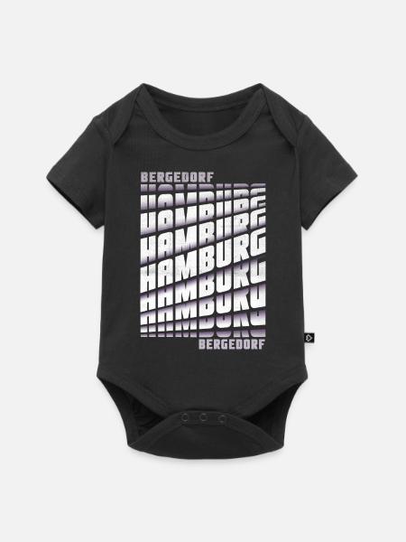 Hamburg Bergedorf - Baby Premium Kurzarmbody - Schwarz