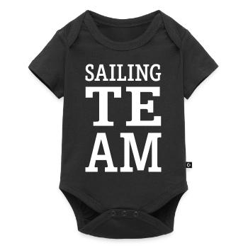 Équipe de voile - Body à manches courtes Premium Bébé - noir - Devant