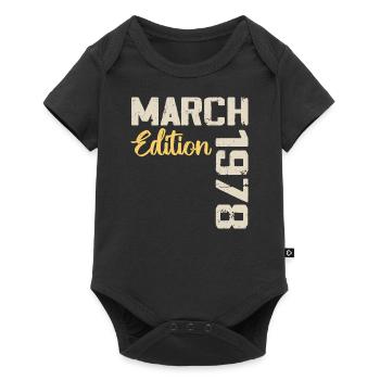 March 1978 Birthday Gift March 1978 - Baby Premium short-sleeve bodysuit - black - Front