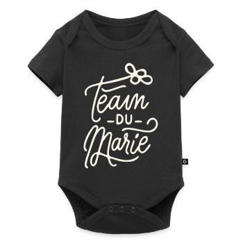 Team du Marié - Body à manches courtes Premium Bébé - noir - Devant