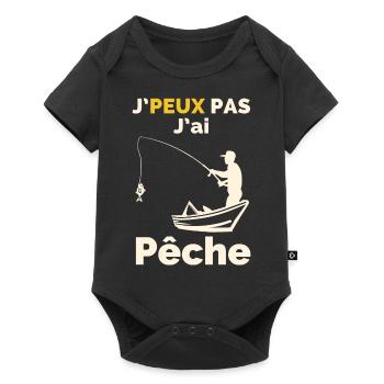 J'Peux pas j'ai pêche - Body à manches courtes Premium Bébé - noir - Devant