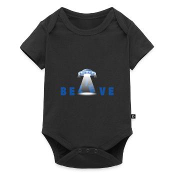 Believe Ufo Aliens conspiracy theories nerd - Baby Premium short-sleeve bodysuit - black - Front
