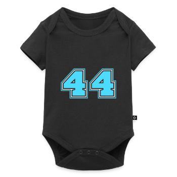 44 Numéro de numéro - Body à manches courtes Premium Bébé - noir - Devant