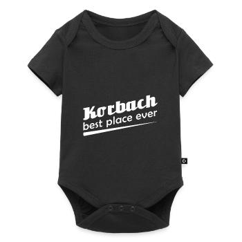 Korbach - Stadt best place ever - Baby Premium Kurzarmbody - Schwarz - Vorne