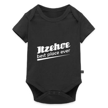 Itzehoe - Stadt best place ever - Baby Premium Kurzarmbody - Schwarz - Vorne