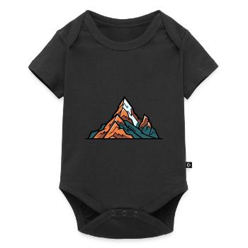 Mountains Symbol - Baby Premium short-sleeve bodysuit - black - Front