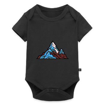 Mountains Symbol - Baby Premium short-sleeve bodysuit - black - Front
