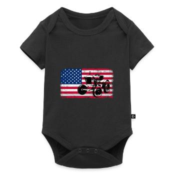 Tractor Lover Funny Tractor Gift - Baby Premium short-sleeve bodysuit - black - Front
