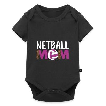 Love Netball Netball Player Gift - Baby Premium short-sleeve bodysuit - black - Front