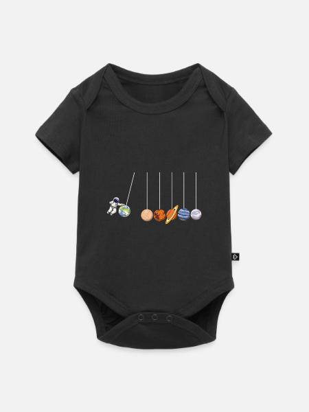 Physiker Planeten Pendel - Baby Premium Kurzarmbody - Schwarz