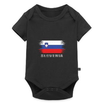 Slovenia - Baby Premium short-sleeve bodysuit - black - Front