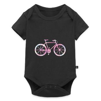 Bicycle woman - Baby Premium short-sleeve bodysuit - black - Front