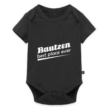 Bautzen - Stadt best place ever - Baby Premium Kurzarmbody - Schwarz - Vorne