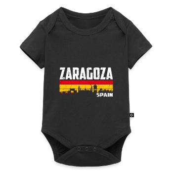 Saragosse Espagne - Body à manches courtes Premium Bébé - noir - Devant
