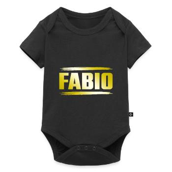 Fabio - Baby Premium short-sleeve bodysuit - black - Front