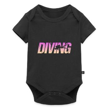 Tauchen Diving - Baby Premium Kurzarmbody - Schwarz - Vorne
