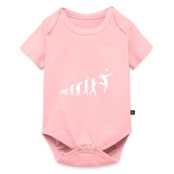 Volleyball Evolution - Baby Premium Kurzarmbody - Rosa - Vorne