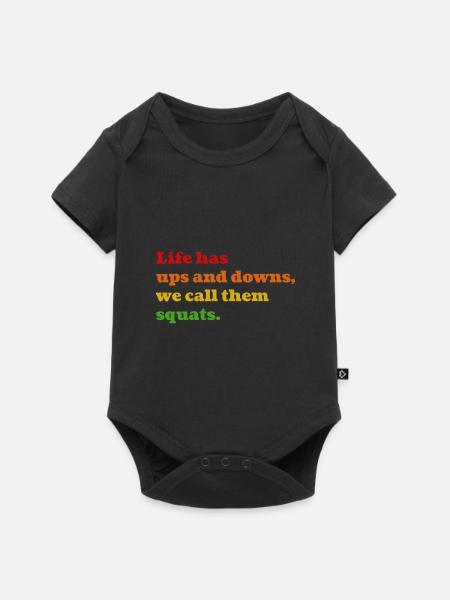 Squat Life - Baby Premium Kurzarmbody - Schwarz