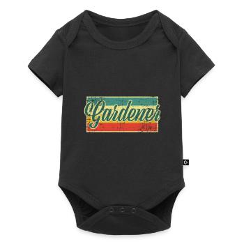 Gärtner - Baby Premium Kurzarmbody - Schwarz - Vorne