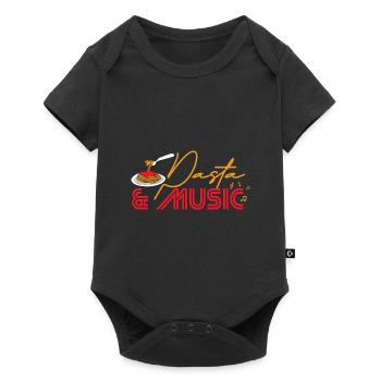 Pâtes et notes de musique Musicien amateur de - Body à manches courtes Premium Bébé - noir - Devant