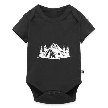Tente de camping Nature - Body à manches courtes Premium Bébé - noir - Devant