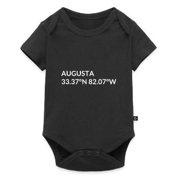Augusta, Géorgie, États-Unis Coordonnées - Body à manches courtes Premium Bébé - noir - Devant