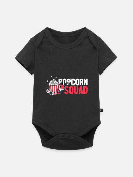 Popcorn - Baby Premium Kurzarmbody - Schwarz